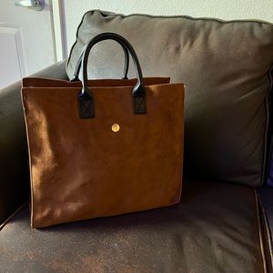 Vegan Suede large Tote